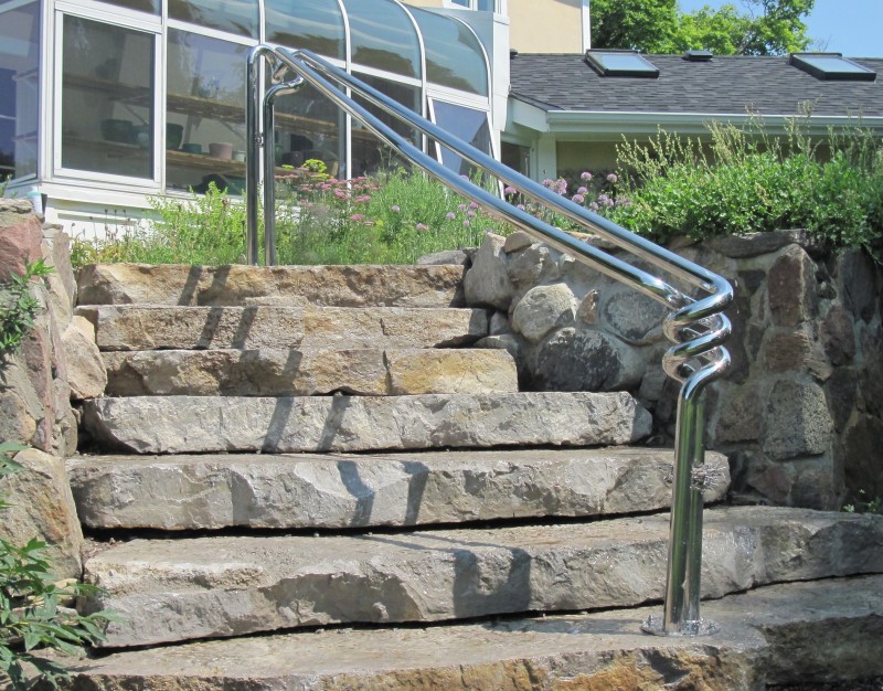 Sculpted Garden Handrail