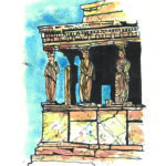 Greece sketchbook page 5